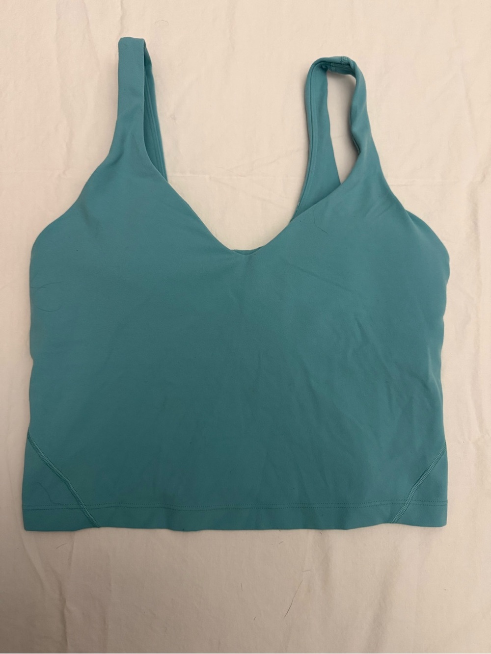 lululemon athletica Teal Seamless Support Sports Bra